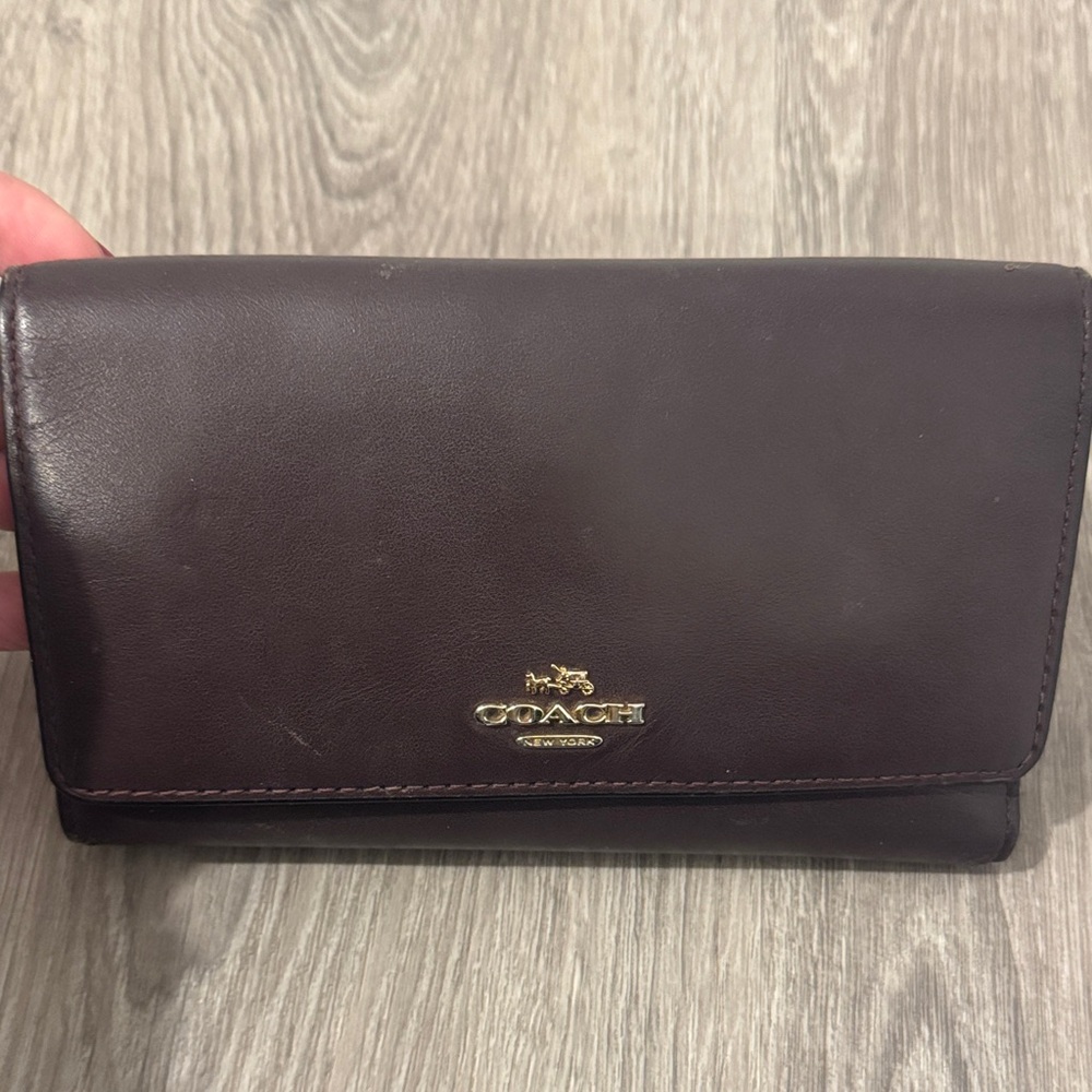 Coach Burgundy Wallet